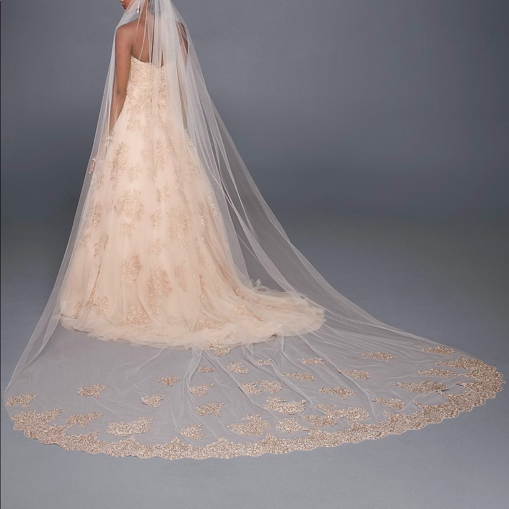 David’s Bridal Rose Gold Veil